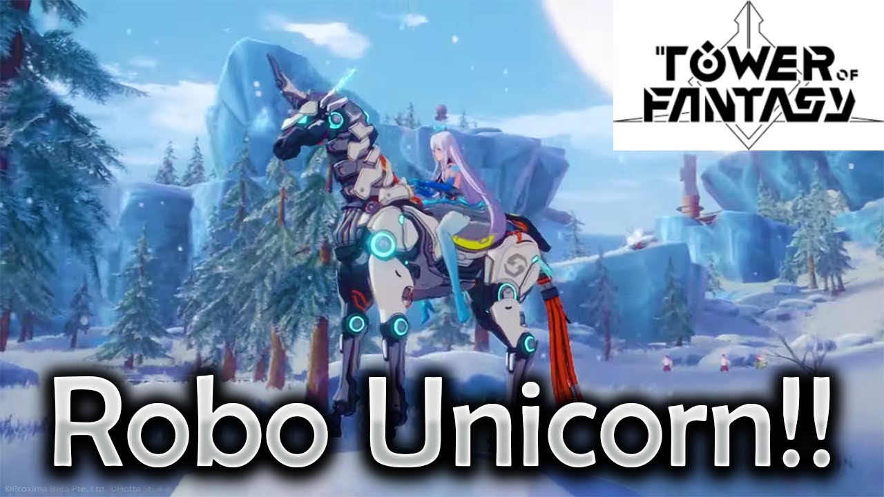 ROBO UNICORN MOUNT! Tower of Fantasy In-Game Mounts Trailer REACTION w/ Chat