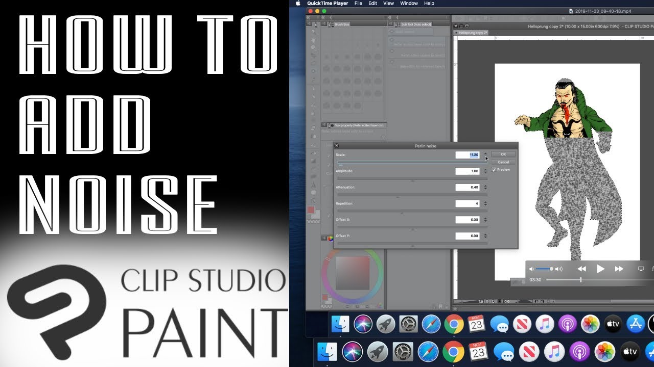 [Clip Studio] How to Add Noise
