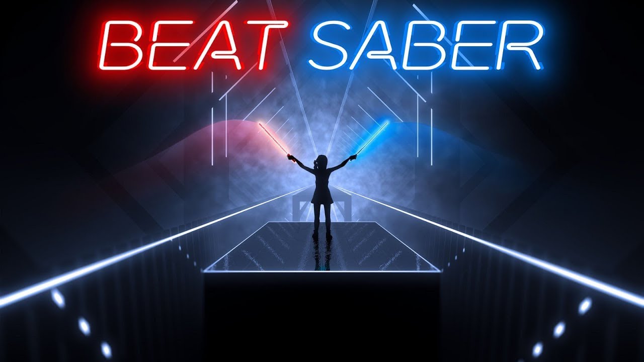 Разминаем кости в игре Beat Saber. Без коментариев.