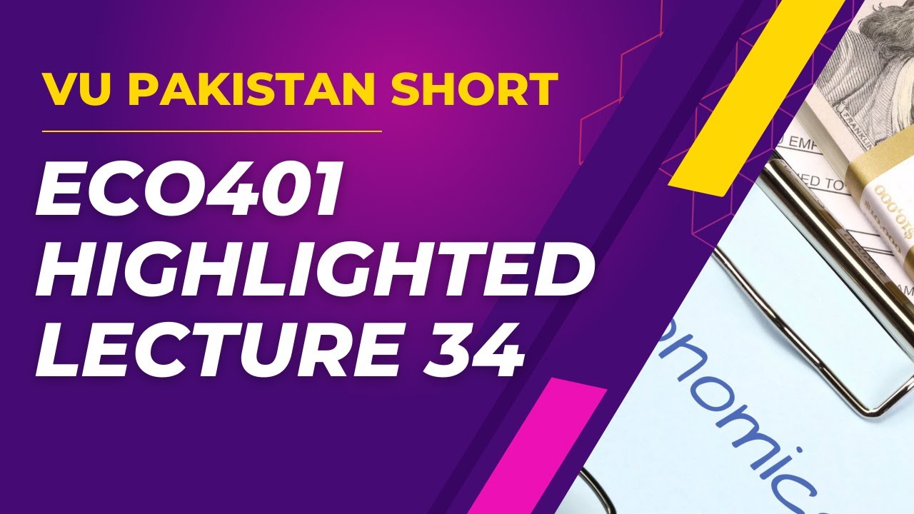 ECO401 HIGHLIGHTED SHORT LECTURE 34