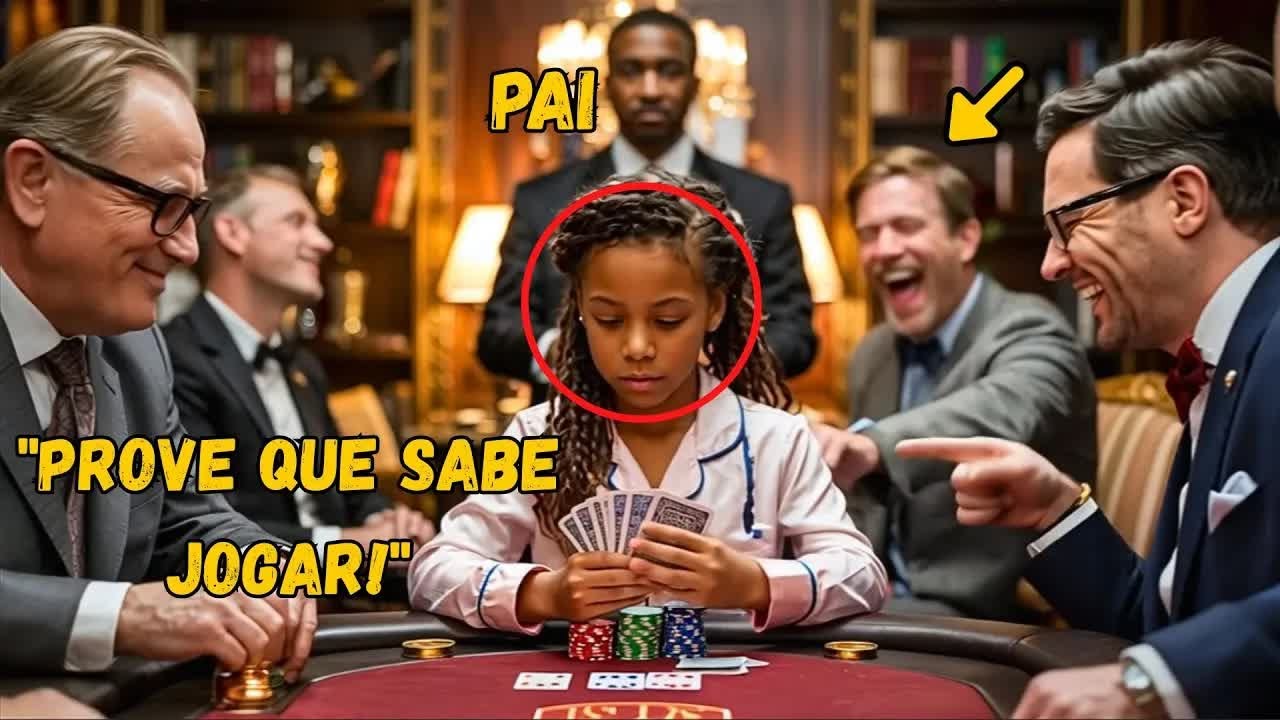 Milionários riram da filha negra do mordomo no poker — até ela calar todos com uma jogada genial!