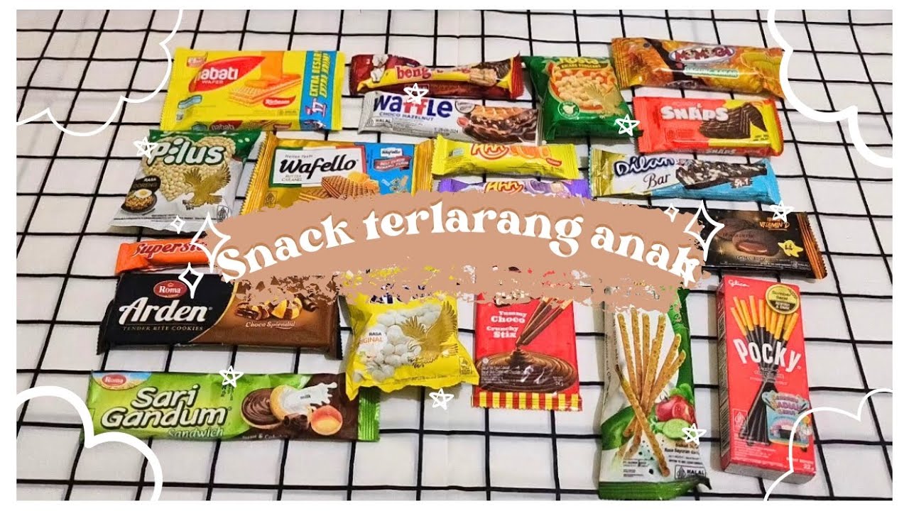 DAFTAR SNACK WARUNG YANG TIDAK BOLEH DIKONSUMSI ANAK DIBAWAH 5 TAHUN ORANG TUA HARUS MELEK❗❗