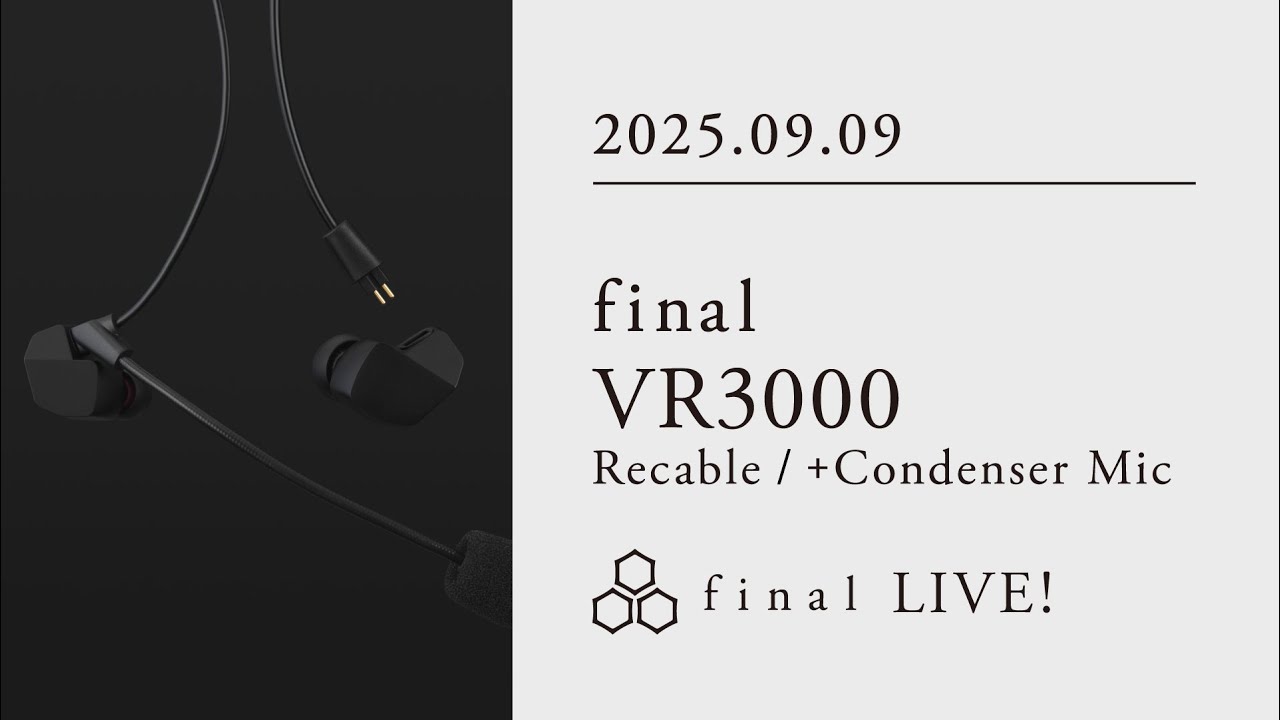 【VR3000にコンデンサーマイク🎙️】VR3000 RC/＋Condenser MIC【final LIVE！】