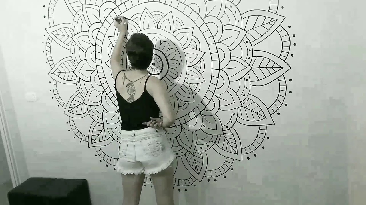 Mandala- Pintura na parede
