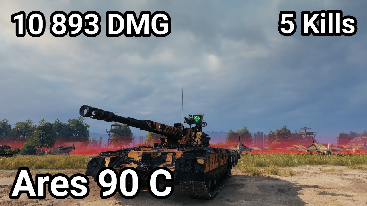 Ares 90 C - 10 893 damage / 5 kill / 490 blocked / 194 assist