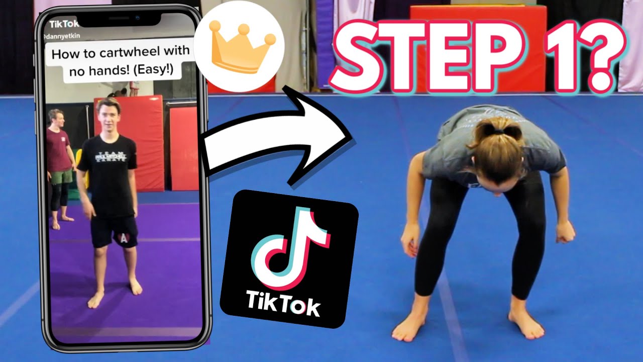 Trying Gymnastics Tutorials from Tik Tok!