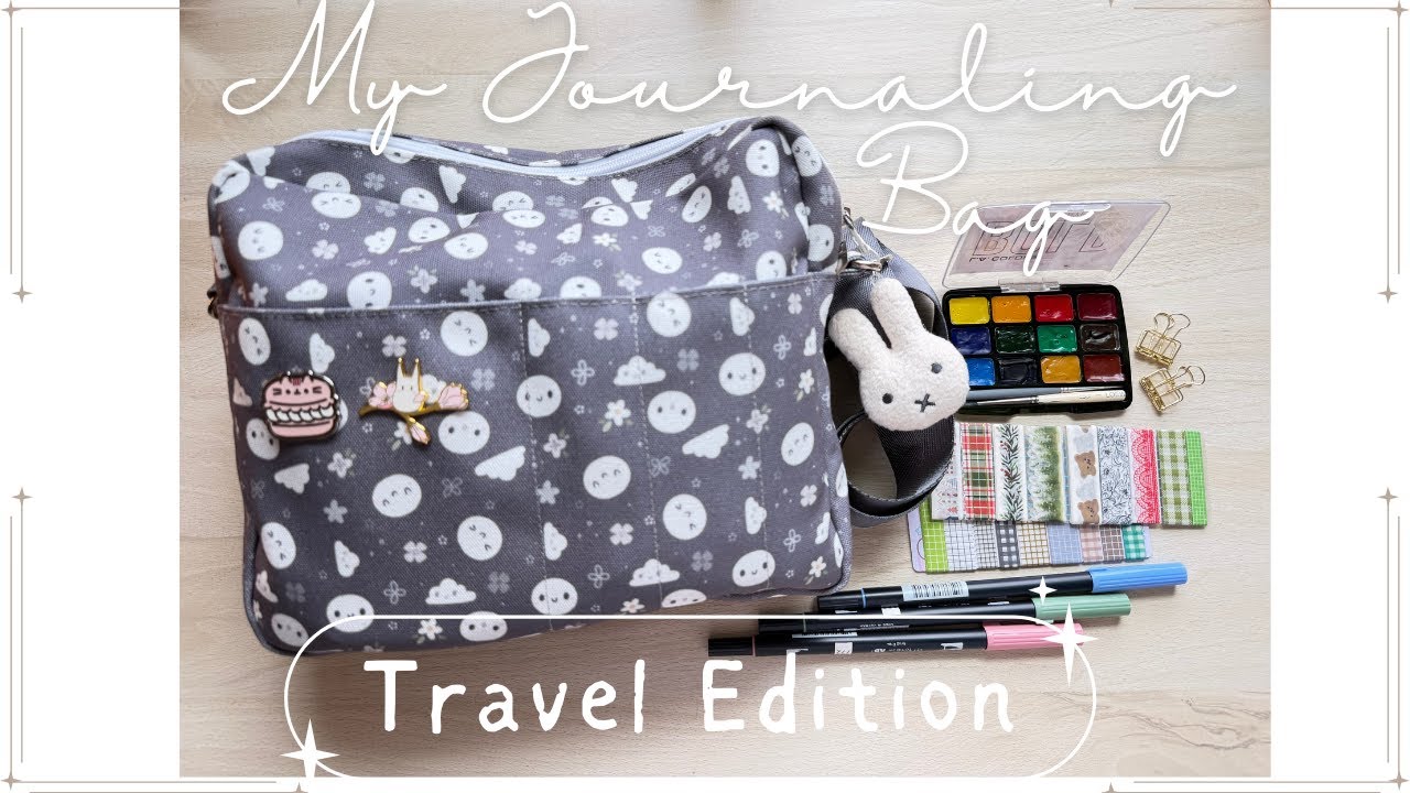 What's in my Travel Journaling Bag#diy Mini #watercolors Palette|Book #whatsinmybag #journal #travel