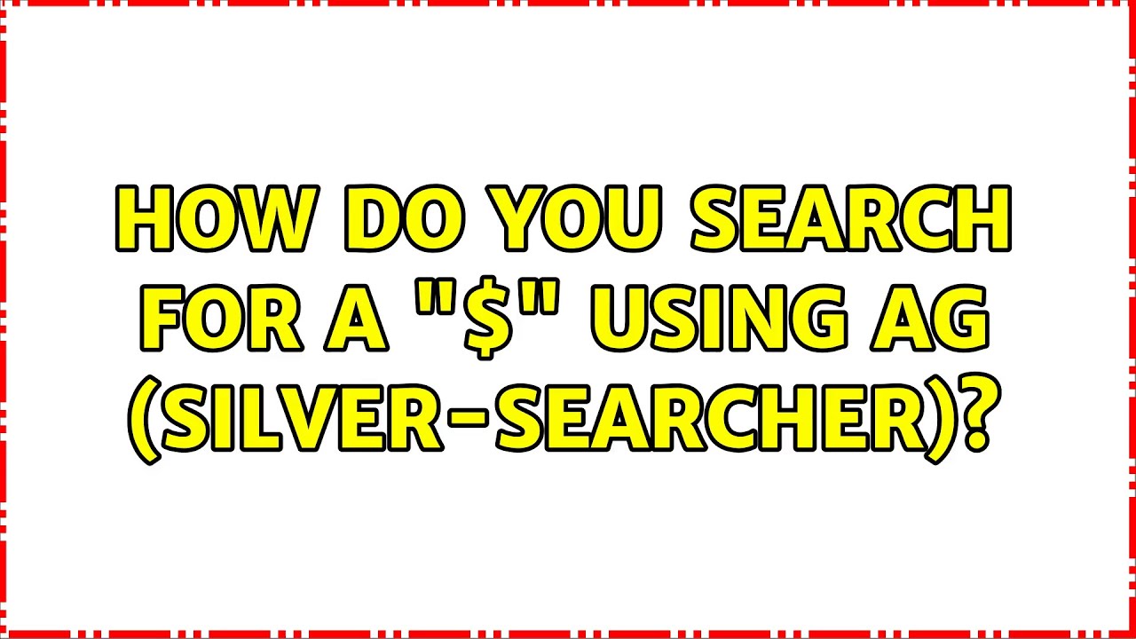How do you search for a 
