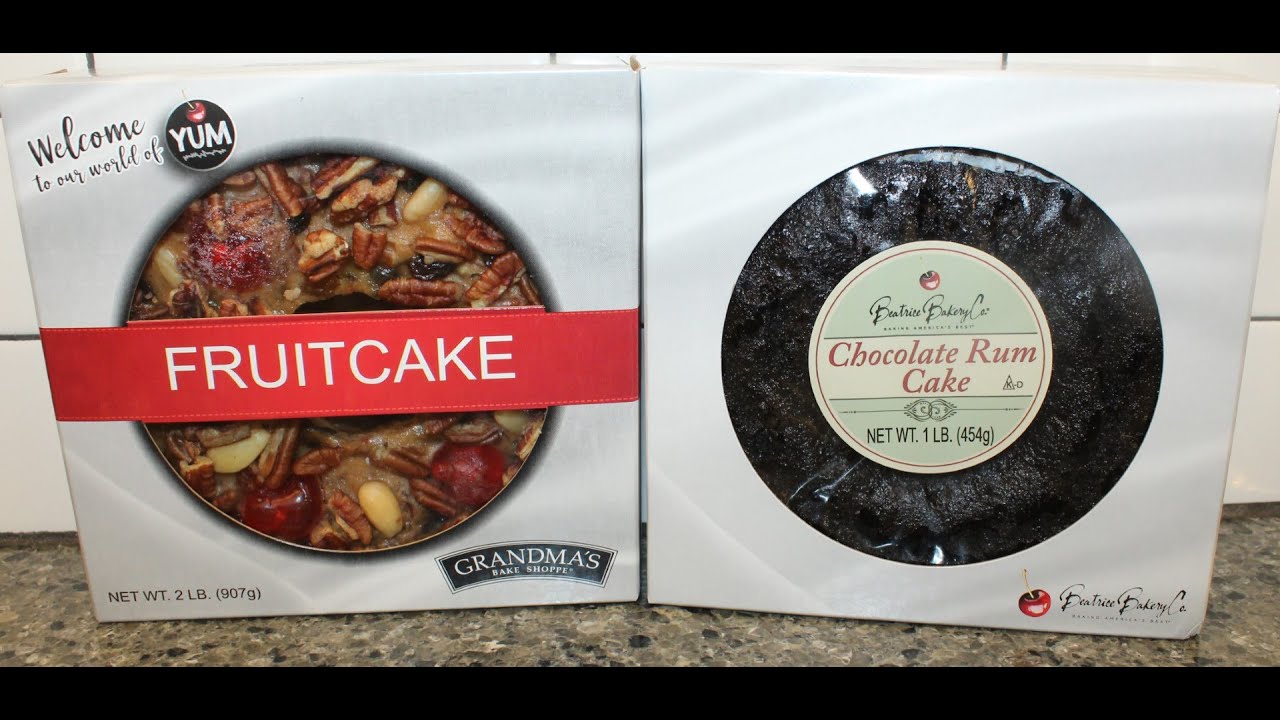 Grandma’s Bake Shoppe Fruitcake & Beatrice Bakery Co. Chocolate Rum Cake Review