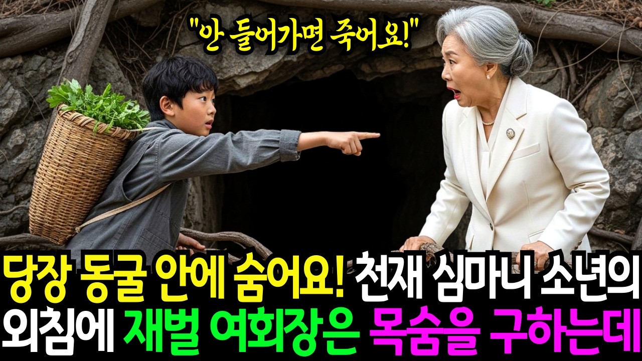 12살 천재 거지 심마니 소년의 외침에 재벌회장은 동굴 안에 들어가는데..