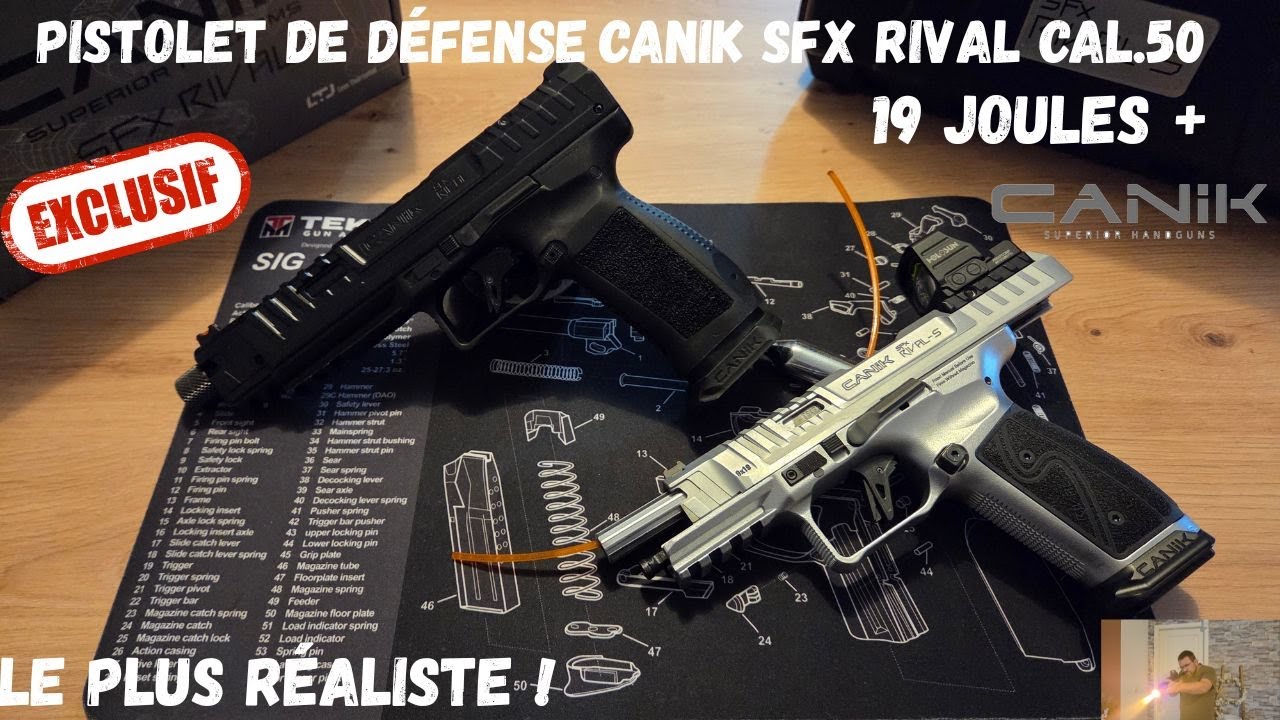 Pistolet de défense Canik SFX Rival cal.50 Monstrueux