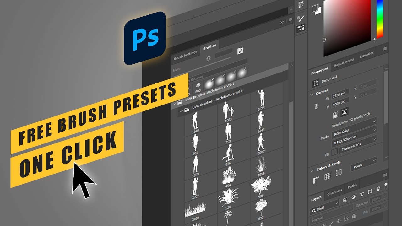 Как создать кисти Photoshop для представления архитектуры | + БЕСПЛАТНЫЕ КИСТИ