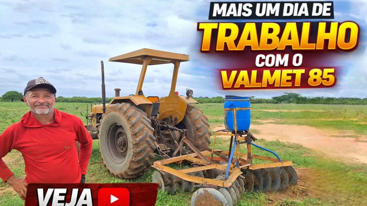 MAIS UM DIA DE TRABALHO COM O 85 BRUTO. 🚜💨