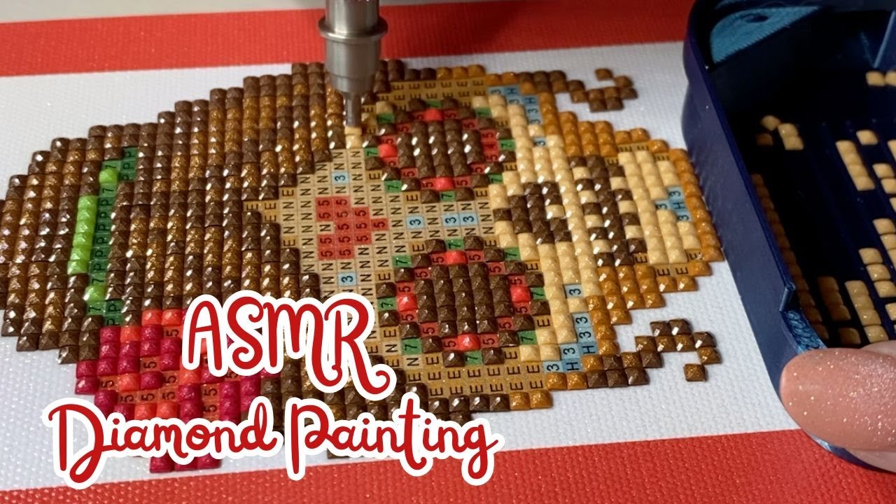 ASMR Diamond painting Satisfying and Relaxing | No talking | Real Time