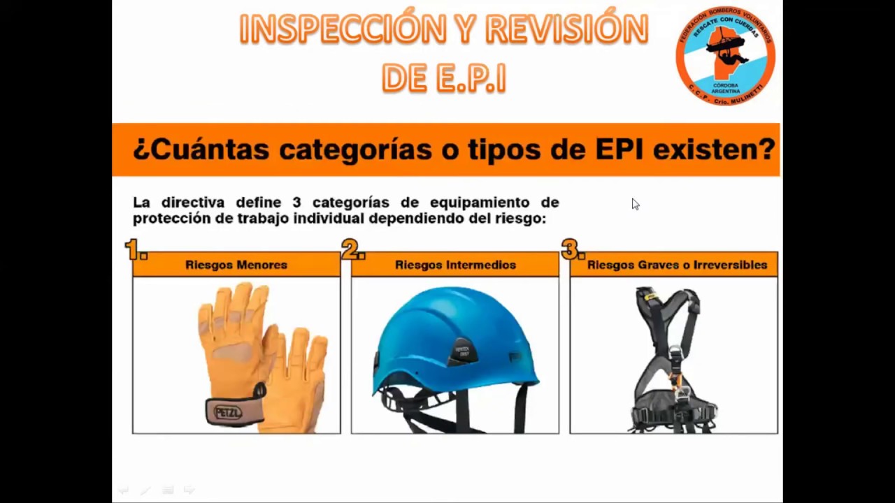 REVISIÓN E INSPECCIÓN EPI - RESCATE CON CUERDAS - CCP FBVPC