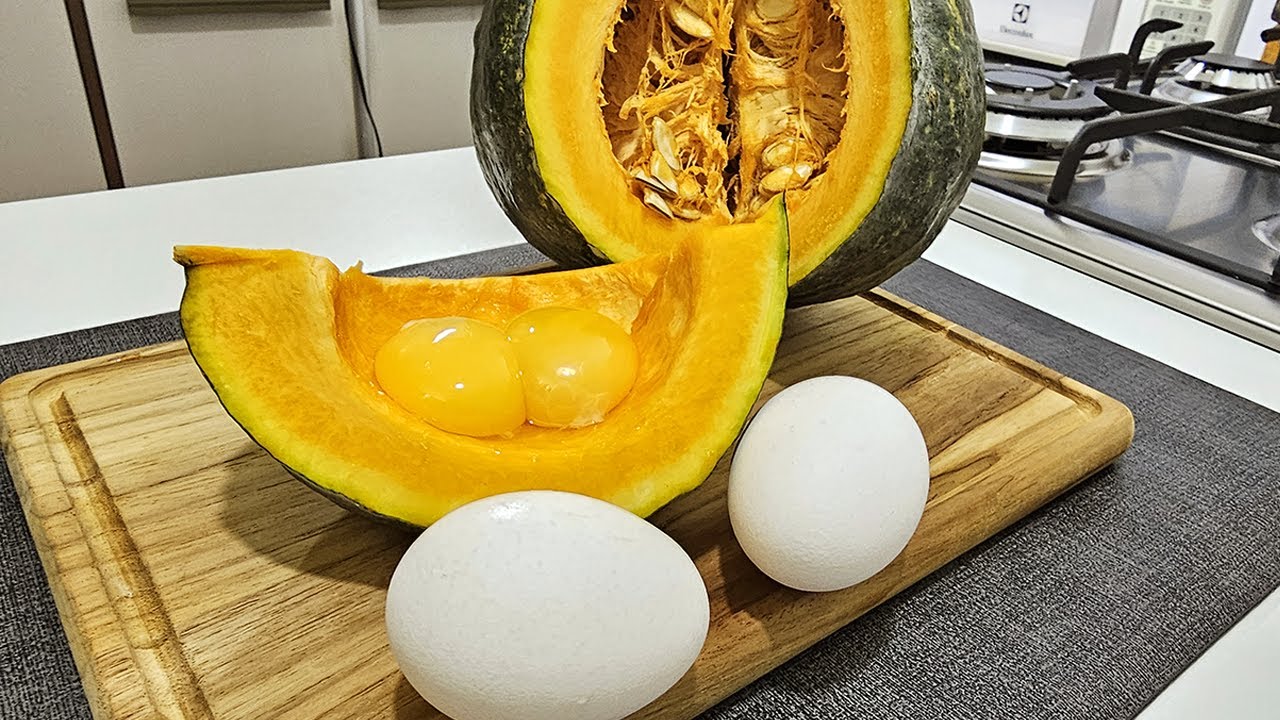 ABÓBORA E OVO ? Nossa a receita que eu amo delicia 😋