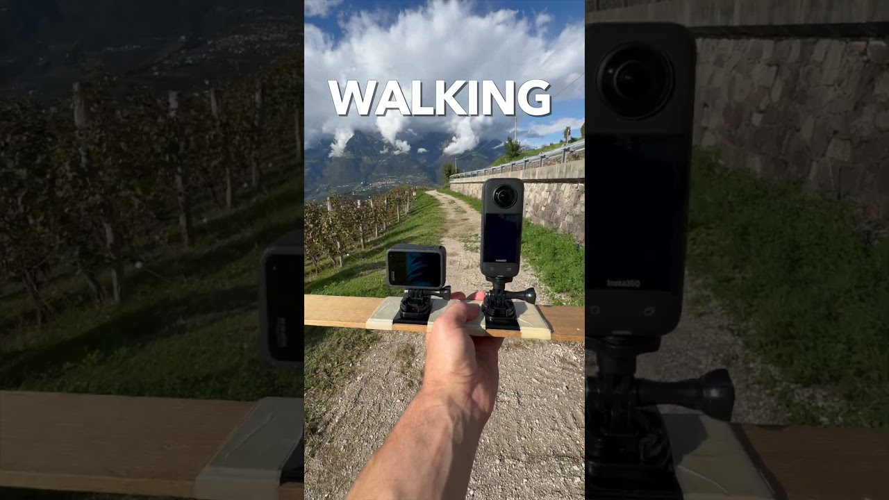 GoPro Hero 12 vs Insta360 X3 Stabilization Test  #goprohero12 #insta360x3