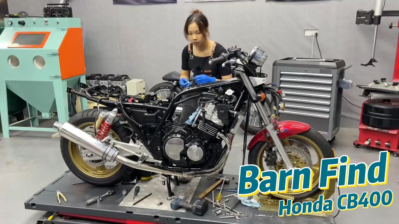 Barn Find Honda CB400 Rescue Time Lapse! P6