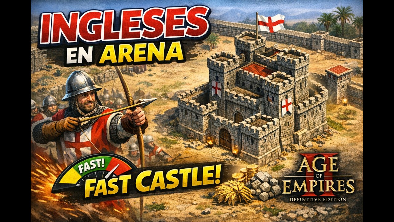 Age Of Empires 2 Build Order Guia de Fast Castle Civilizacion Ingleses con Salem99 en Mapa Arena