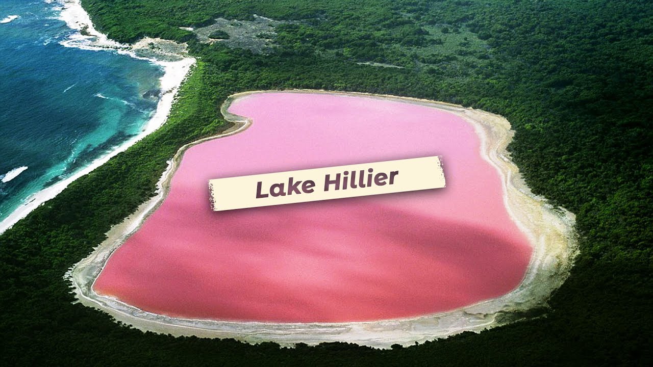 Why is the Hillier Lake pink?