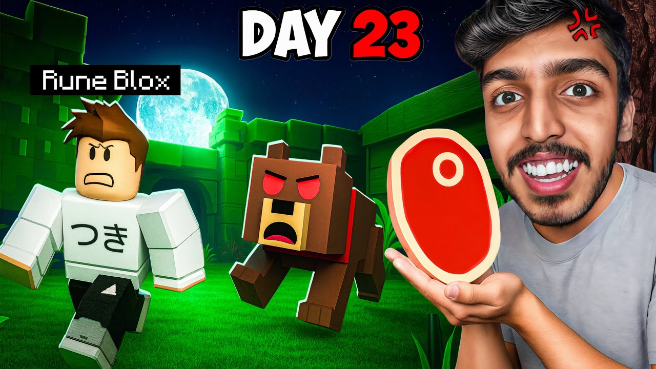 Feed the Bear but It Ate Us in 99 Nights in Forest ROBLOX ! 😂😂