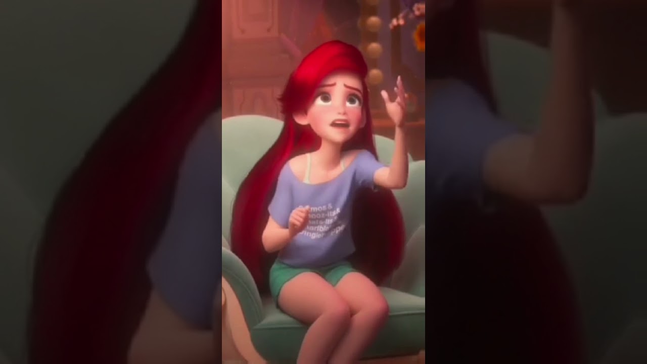 Disney Princess Ariel Gorgeous Red Hair #disney #shortvideo #shorts