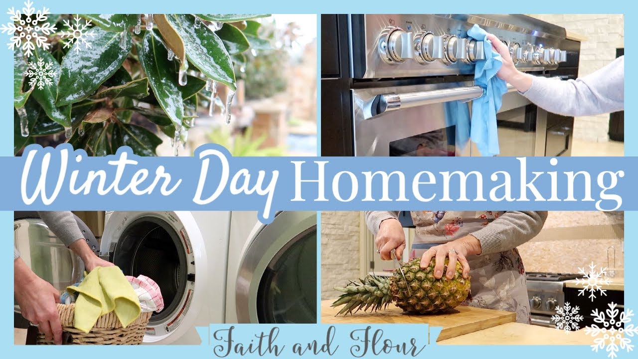 Winter Day Homemaking 2021 | DIY Cleaning Recipes | Cleaning Motivation