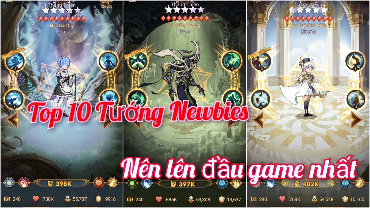 Afk Arena | Top 10 vị Tướng Newbies nên lên nhất đầu game | Thánh Địa Afk