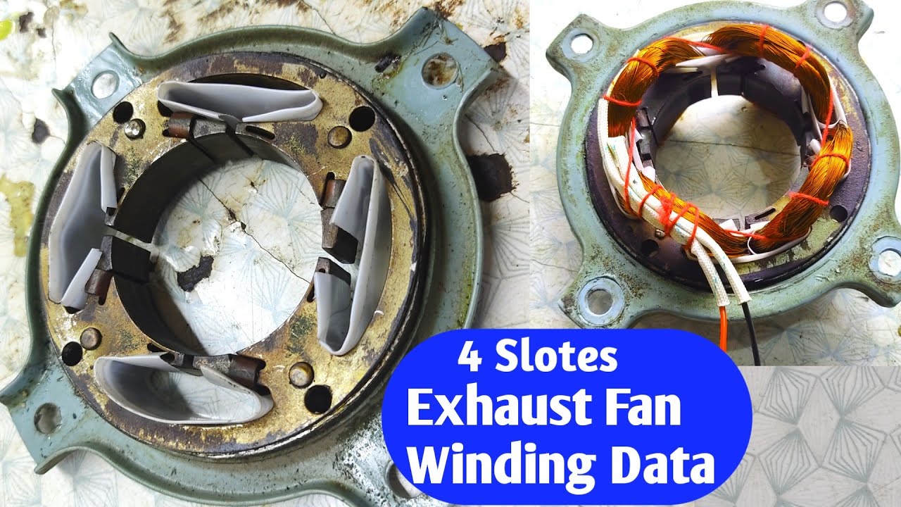 4 slot exhaust fan High Speed winding Data! Without Capisiter Exhaust fan Almunium winding data