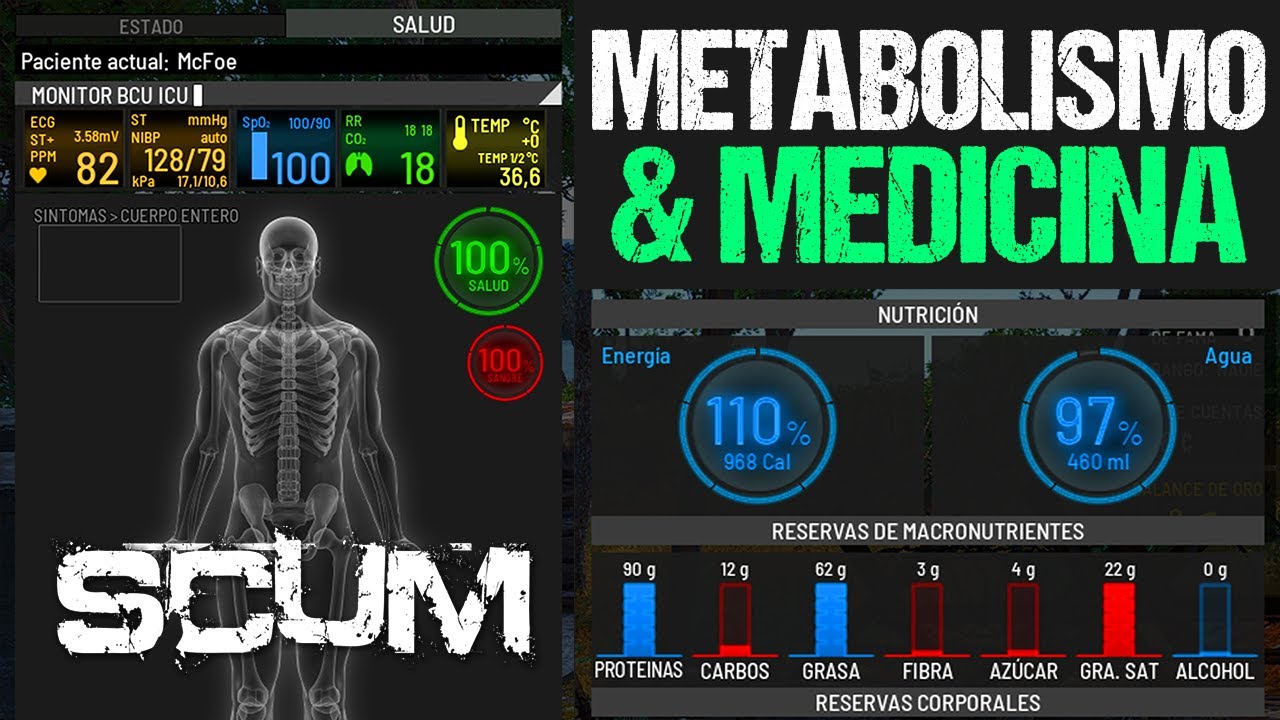 💉METABOLISMO Y MEDICINA EN SCUM - GUÍA DEFINITIVA DE SCUM en Español