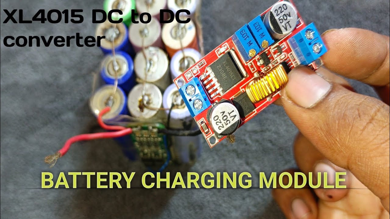 XL4015 dc to dc buck converter battery charging🔋⚡ module
