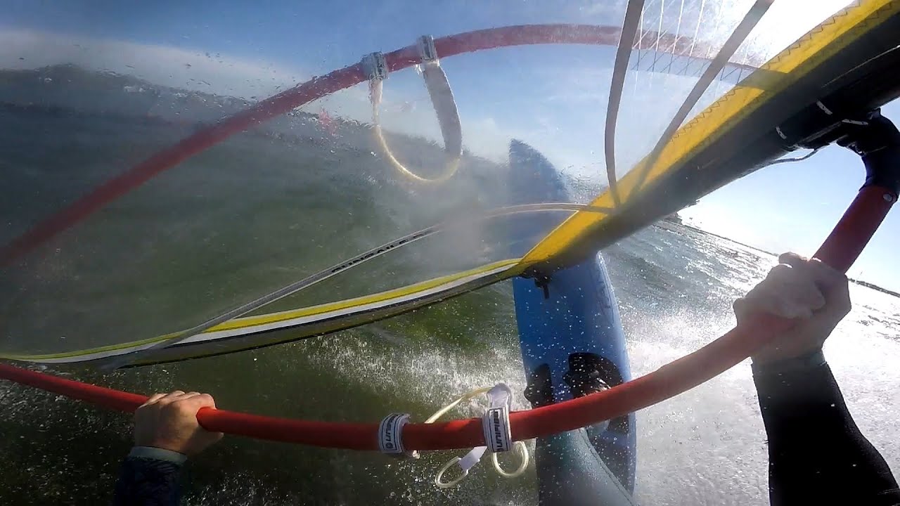 Windsurfing 1997 Fanatic Shark 291 Class-X and GunSails Flash 7.4. Brouwersdam 24-09-2023