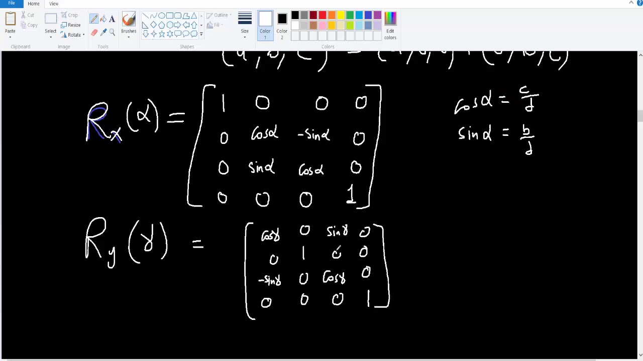 Sheet5-Q1-Method II- Rotation About Arbitrary Axis In 3D