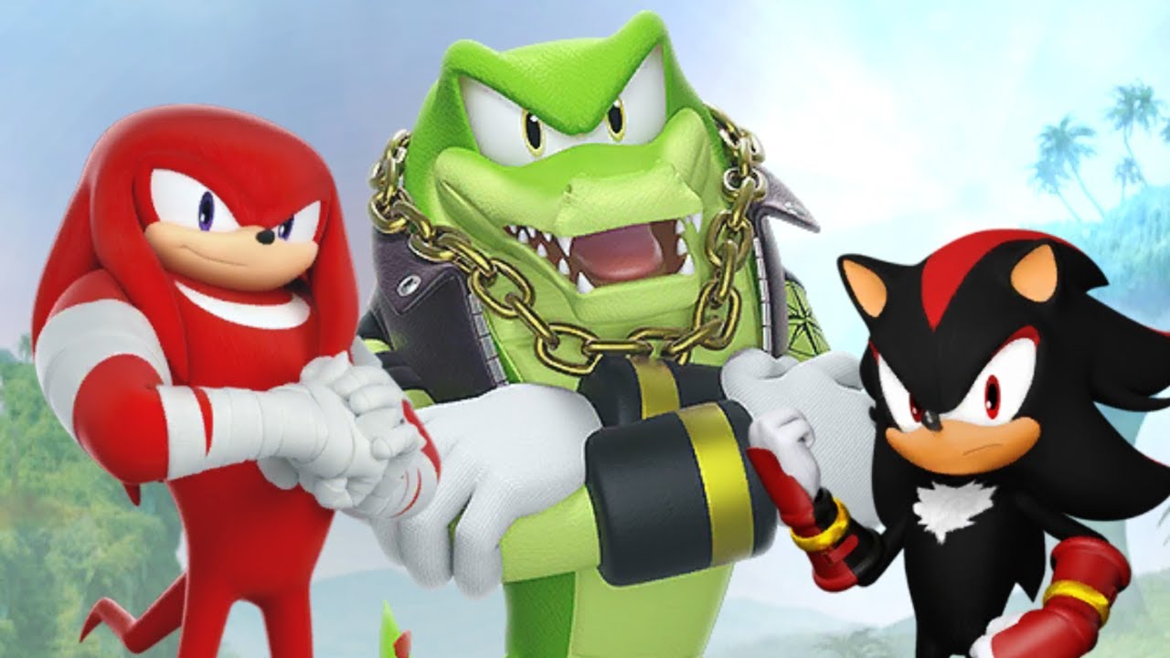 Sonic Vs Knuckles Vs Vector in Sonic Dash 2 Sonic Boom Gameplay - All 6 Characters Unlocked
