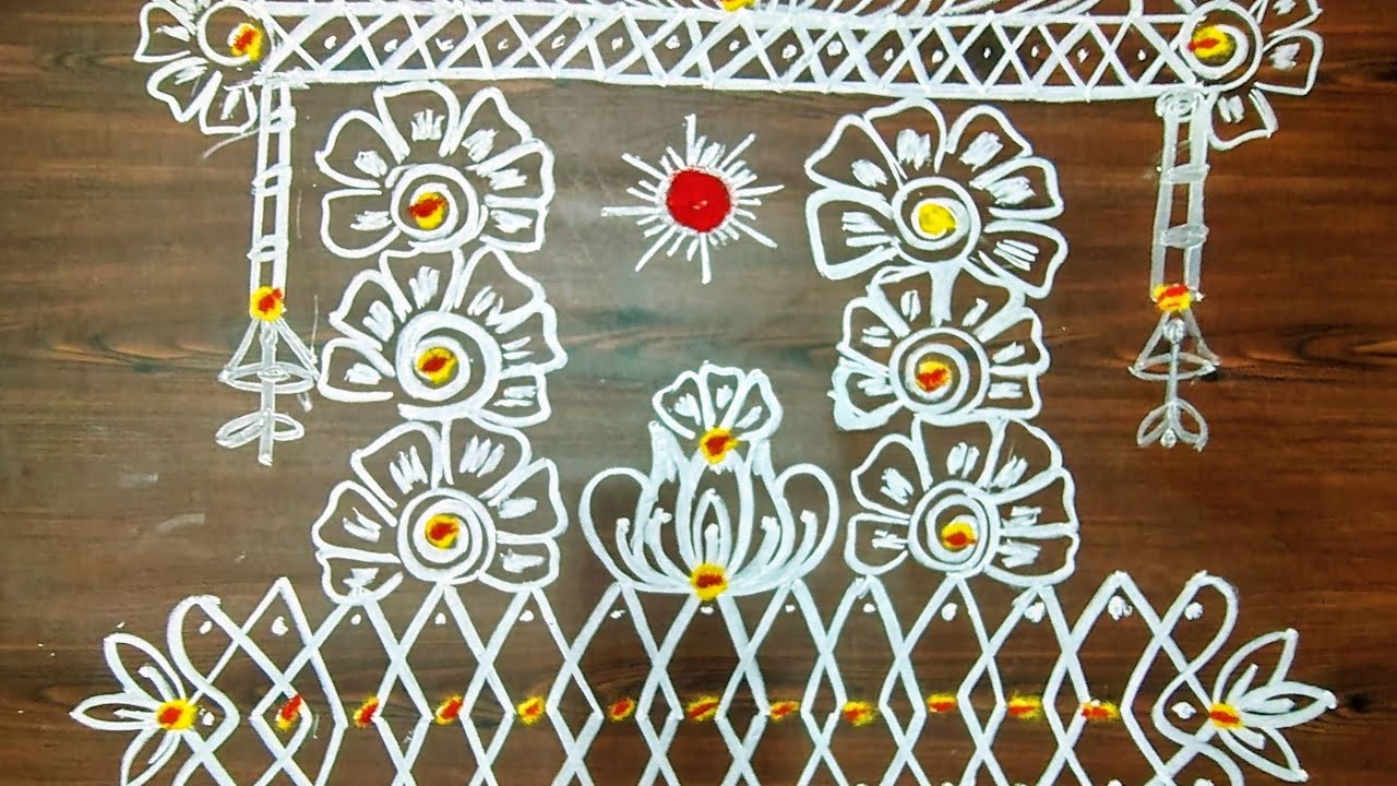 2026 Radha saptami roju vysukuny the best rangoli designs 🌺 try this rangoli designs 🌺 🌹🪷🌹