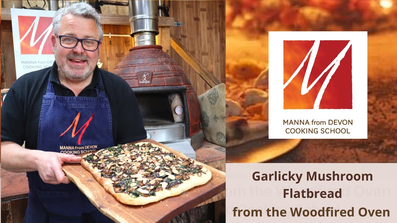 Garlicky Mushroom Flatbread from the Woodfired Oven