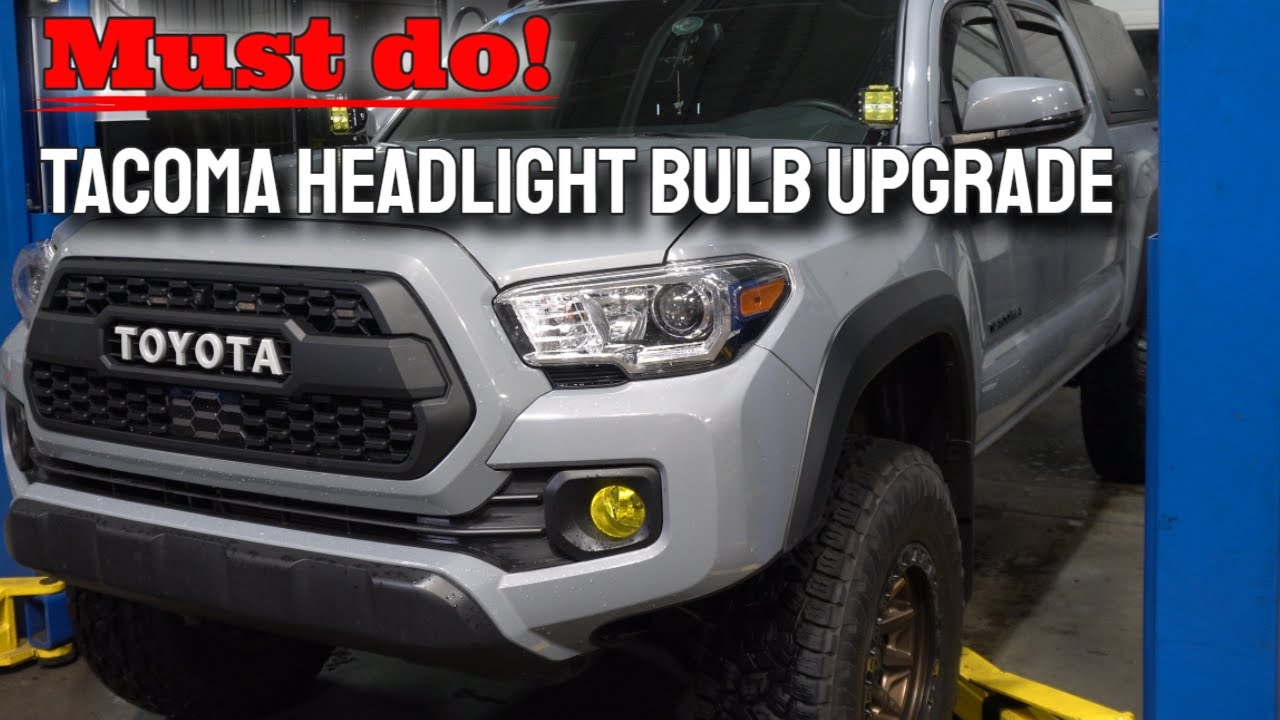 Tacoma Headlight Bulb Upgrade // LED Bulb Install