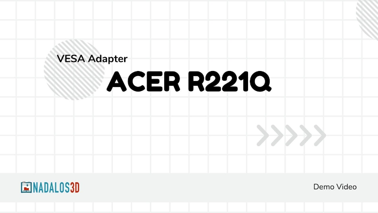 Acer R221Q VESA Adapter Video Manual