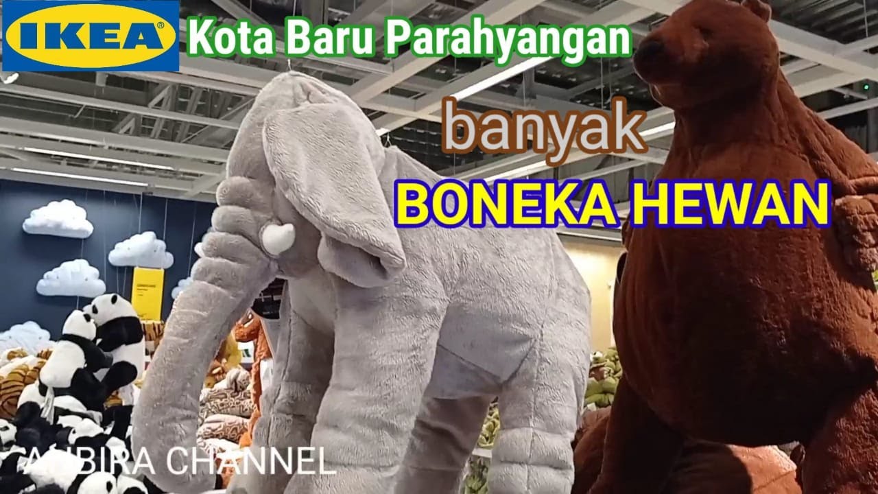 DI IKEA BANYAK BONEKA HEWAN. BONEKA BINATANG NYA MAU YANG MANA YA?. Part 1 ikea bandung