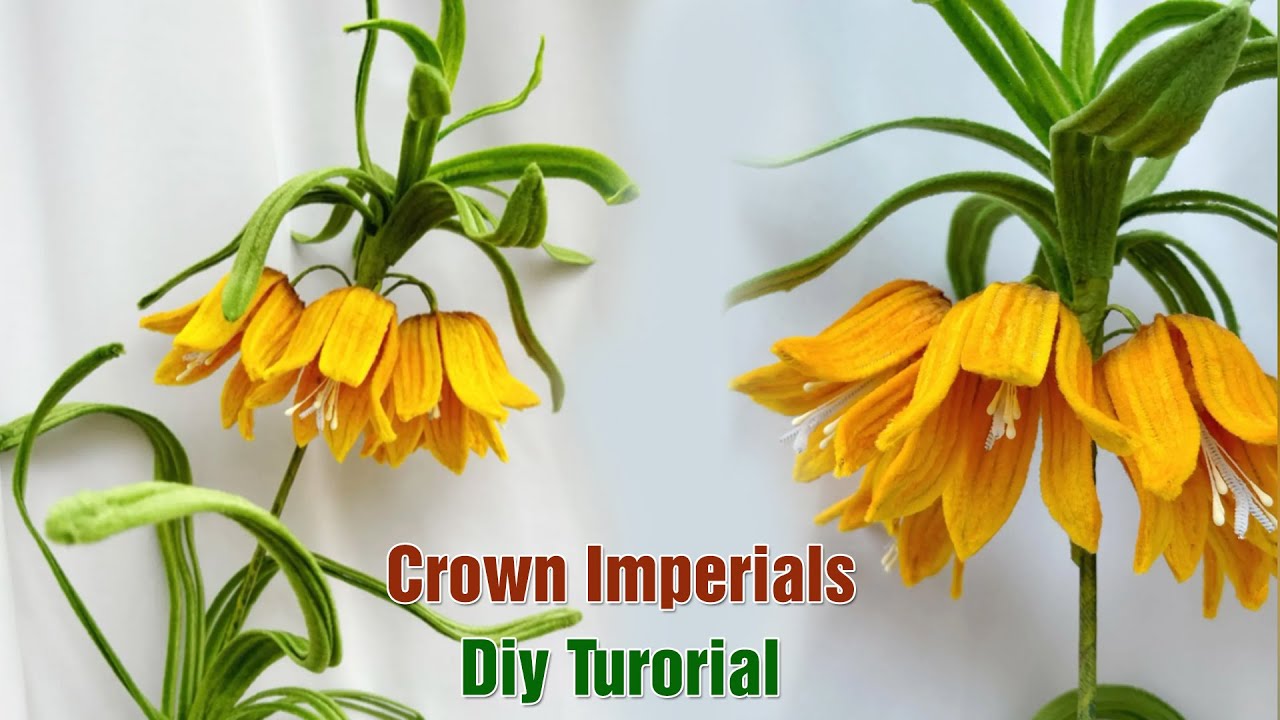 DIY Crown Imperial: How to Make Beautiful Flower with Pipe Cleaner Handmade Gift Ideas - Home Decor