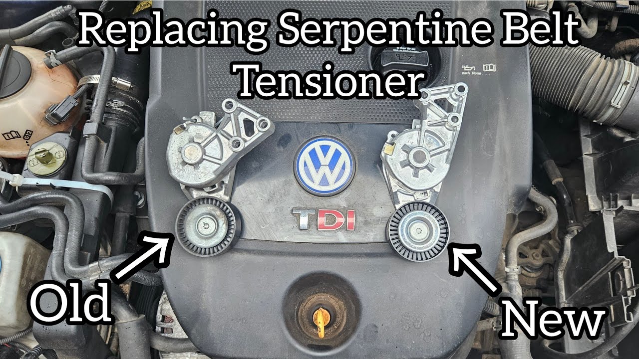 Replacing the Serpentine Belt Tensioner on my VW MK4 Bora TDI