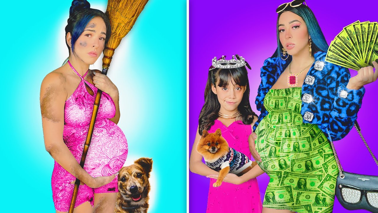 MADRE EMBARAZADA RICA VS MADRE EMBARAZADA POBRE🤰🏼😥 | Karla Bustillos