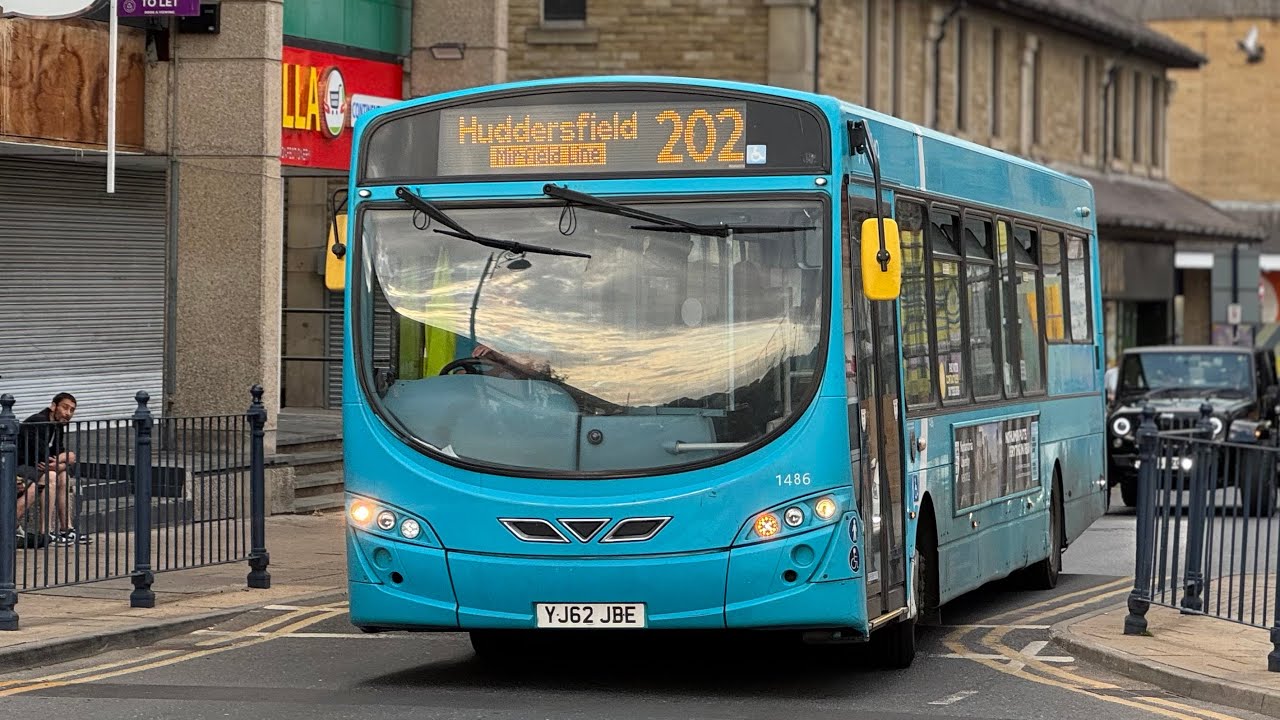 From Fine To Broken down!!|Arriva Yorkshire|1486 YJ62 JBE|VDL SB200 Wright Pulsar 2|283 to Dewsbury 