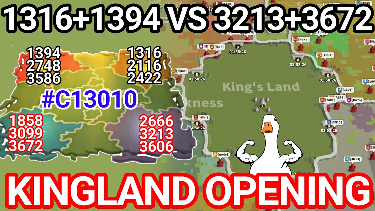 [萬國覺醒] 1316+1394 VS 3213+3672 Kingsland Opening 皇庭開放 #C13010 Day 3