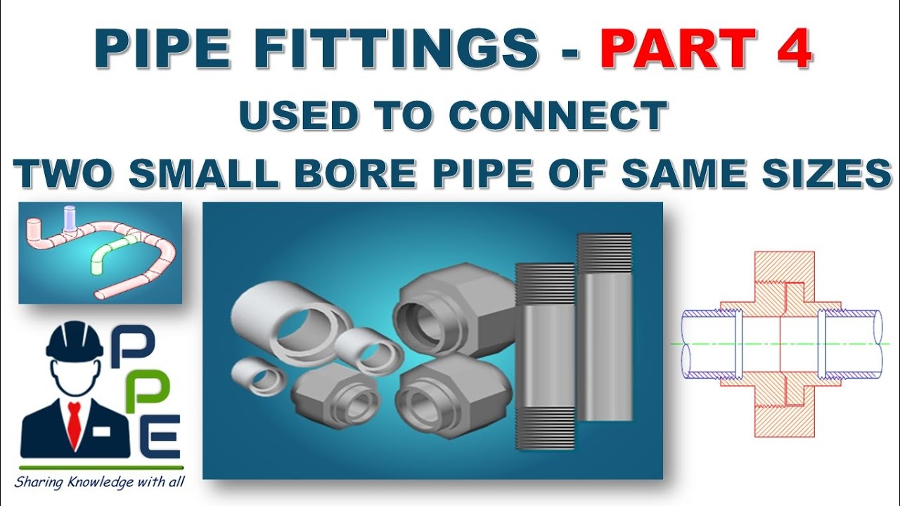 Pipe Fittings-Part-4 Used to Connect Two Small Bore Pipe of Same Sizes I Pipe Fitting