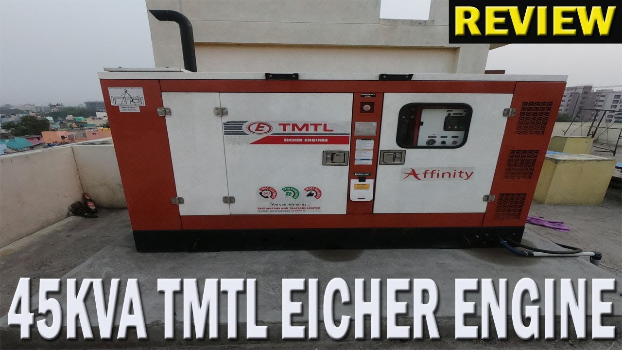 REVIEW EICHER SILENT GENERATOR | 45 KVA |1-PHASE | MTL |ENGINE GYAN||