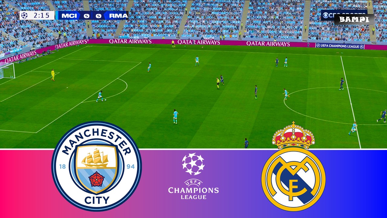 Manchester City vs Real Madrid - UEFA Champions League 2026 / Full Match All Goals / PES 21 Gameplay