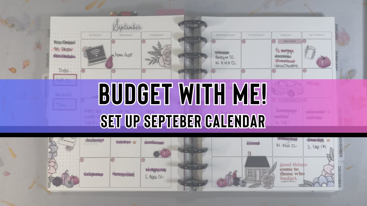 Budget With Me | Setting Up September Monthly Budget | Biweekly Budget