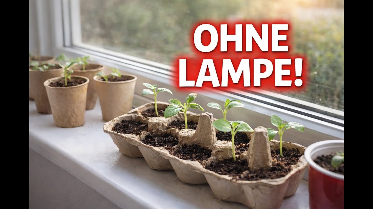 Pflanzen auf der Fensterbank vorziehen – ohne Spezialausrüstung