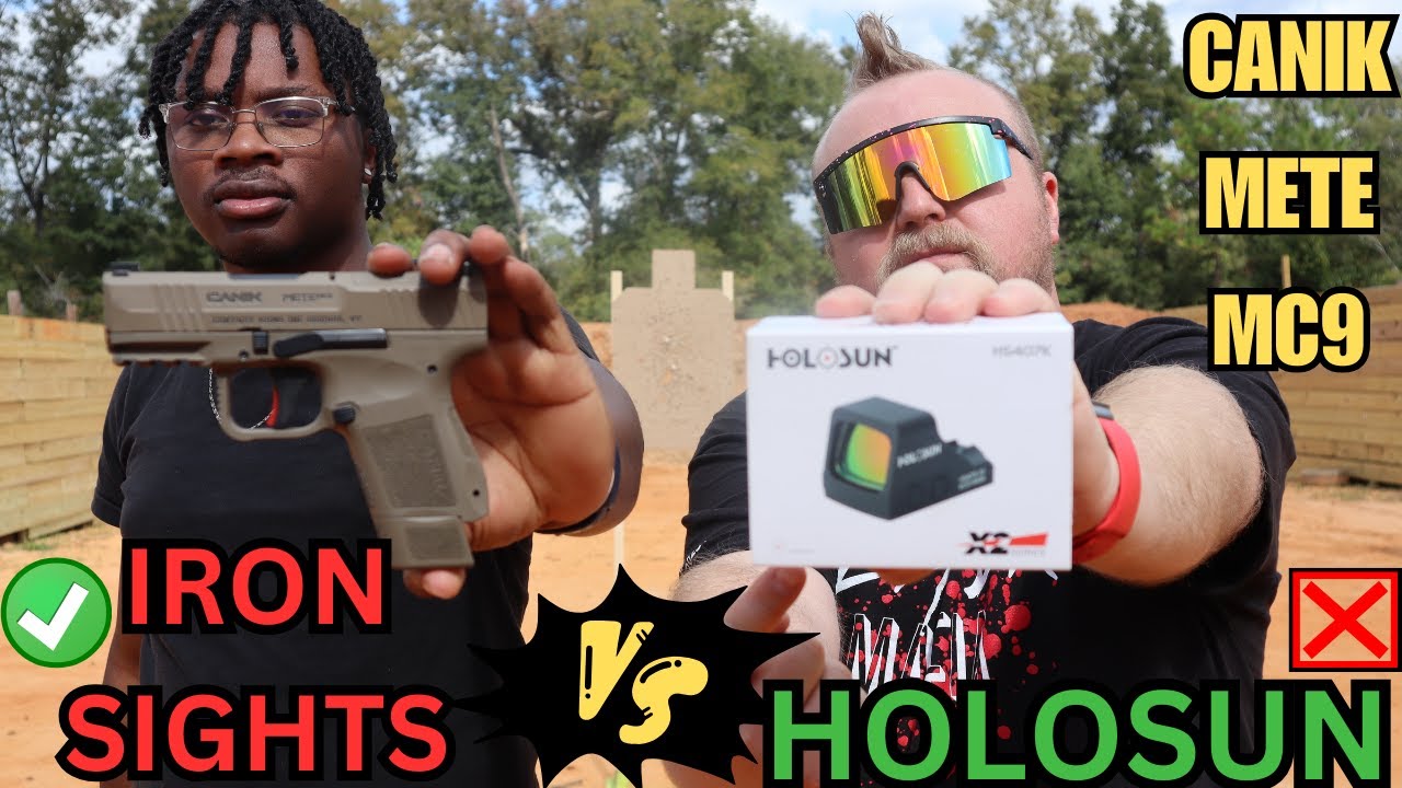 NEW CANIK METE MC9 REVIEW | Which is better? Red Dot VS Iron Sights